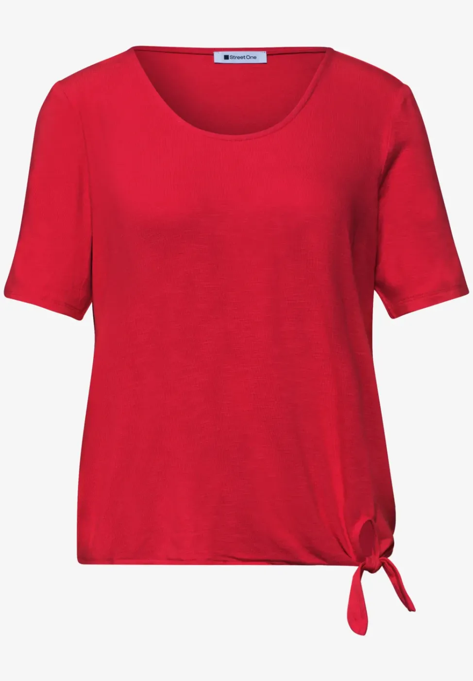 Kurzarm Shirt mit Knotendetail