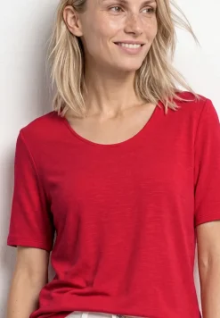 Kurzarm Shirt mit Knotendetail