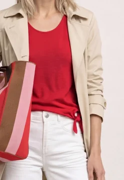 Kurzarm Shirt mit Knotendetail