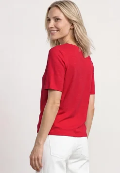 Kurzarm Shirt mit Knotendetail