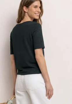 Kurzarm Shirt mit Knotendetail