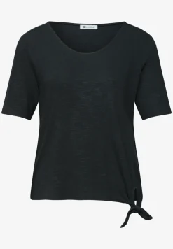 Kurzarm Shirt mit Knotendetail