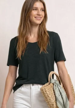 Kurzarm Shirt mit Knotendetail