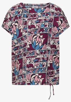Kurzarm Shirt mit Patchwork-Print