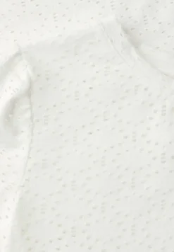 Kurzarm Shirt mit Rundhals aus Spitze