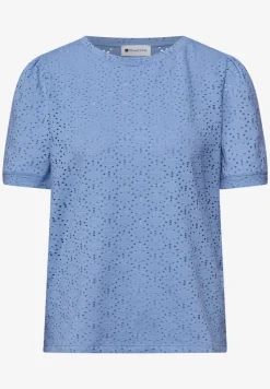 Kurzarm Shirt mit Rundhals aus Spitze