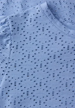 Kurzarm Shirt mit Rundhals aus Spitze