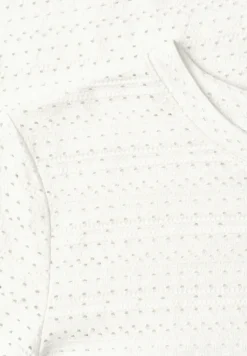 Kurzarm Shirt mit Rundhals aus Spitze