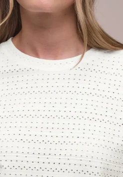 Kurzarm Shirt mit Rundhals aus Spitze