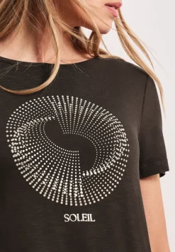 Kurzarm Shirt mit Rundhals und Print