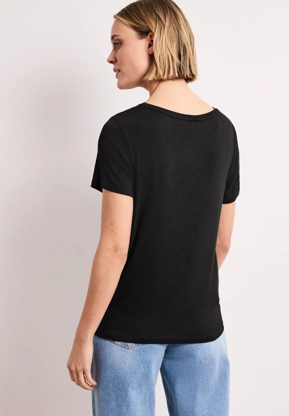 Kurzarm Shirt mit Rundhals und Print
