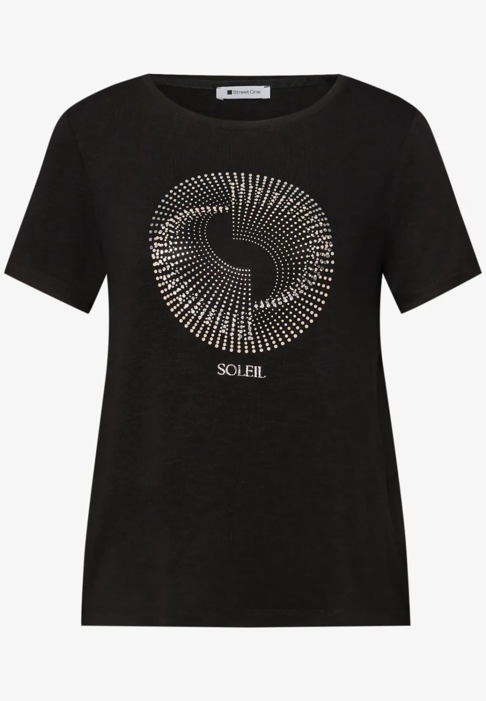 Kurzarm Shirt mit Rundhals und Print