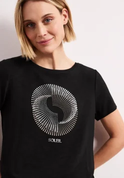 Kurzarm Shirt mit Rundhals und Print
