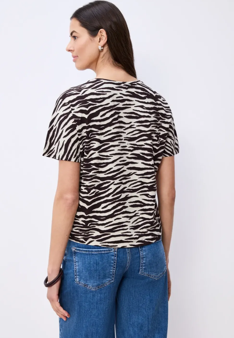 Kurzarm Shirt mit Rundhals und Print