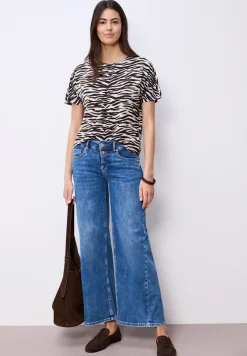 Kurzarm Shirt mit Rundhals und Print