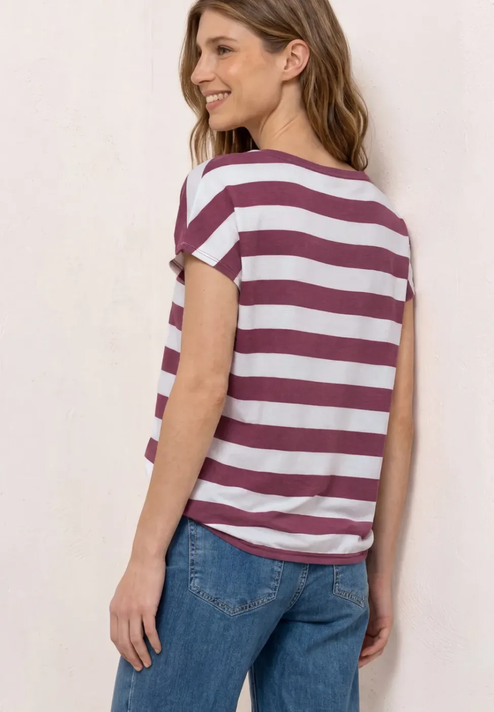 Kurzarm Shirt mit Rundhals und Print