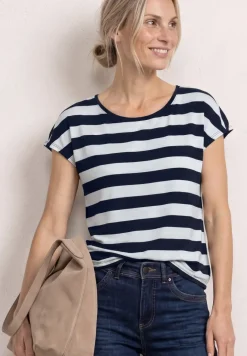 Kurzarm Shirt mit Rundhals und Print