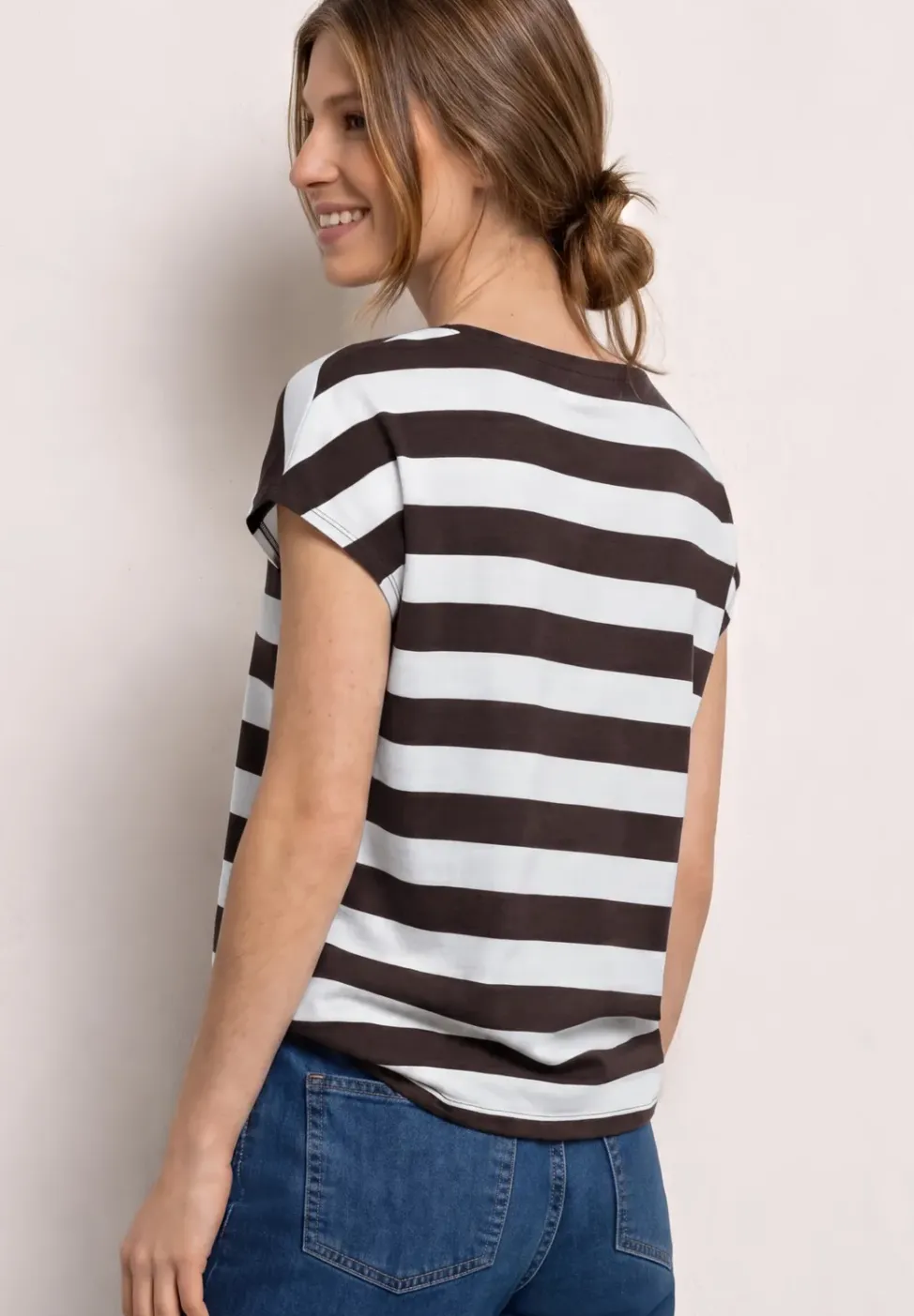Kurzarm Shirt mit Rundhals und Print