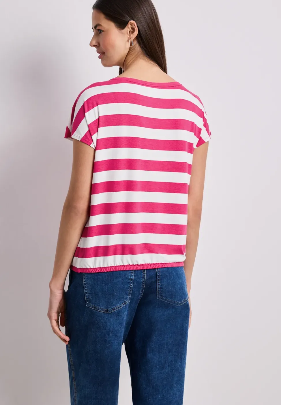 Kurzarm Shirt mit Rundhals und Print