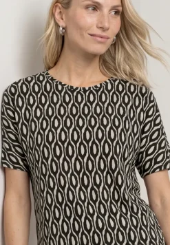 Kurzarm Shirt mit Rundhals und Print