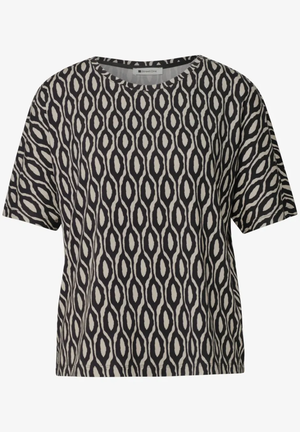 Kurzarm Shirt mit Rundhals und Print