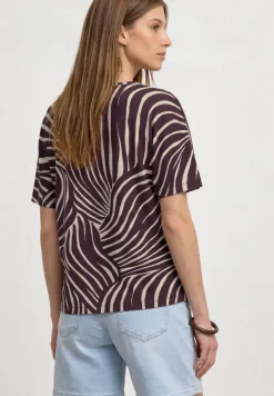Kurzarm Shirt mit Rundhals und Print