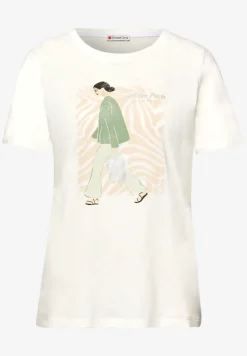 Kurzarm Shirt mit Rundhals und Print