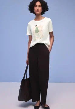 Kurzarm Shirt mit Rundhals und Print