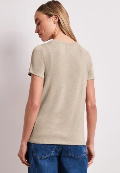 Kurzarm Shirt mit Rundhals und Print