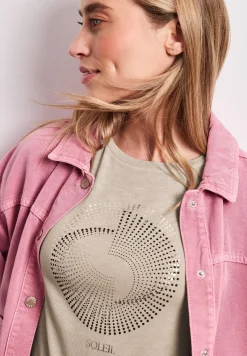 Kurzarm Shirt mit Rundhals und Print