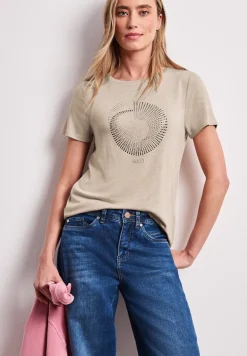 Kurzarm Shirt mit Rundhals und Print