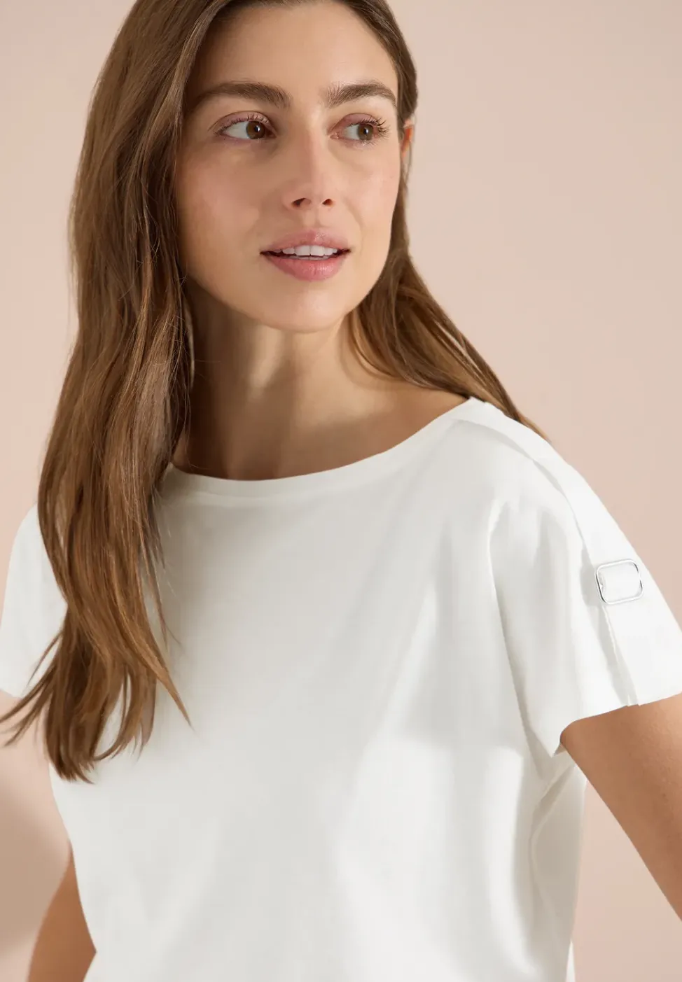 Kurzarm Shirt mit Schnallendetail