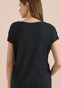 Kurzarm Shirt mit Schnallendetail