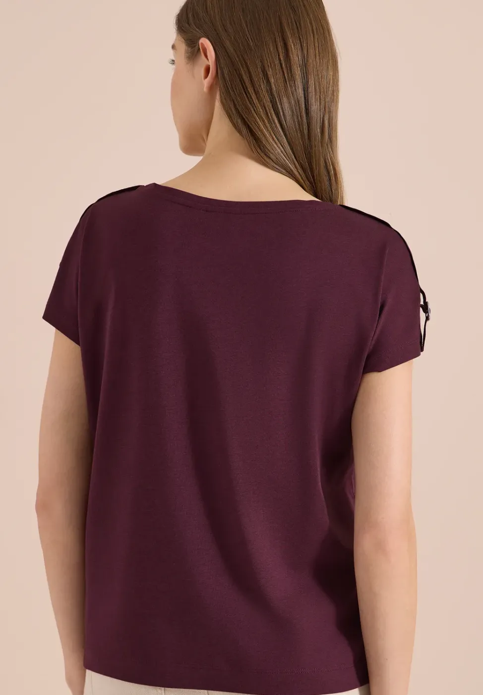 Kurzarm Shirt mit Schnallendetail
