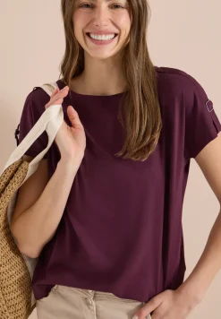 Kurzarm Shirt mit Schnallendetail