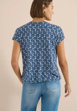 Kurzarm Shirt mit Spitzendetail