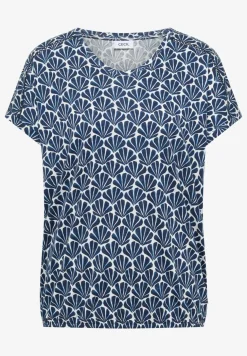 Kurzarm Shirt mit Spitzendetail