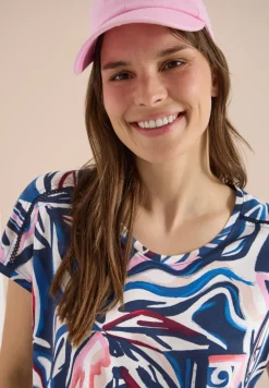 Kurzarm Shirt mit Spitzendetail
