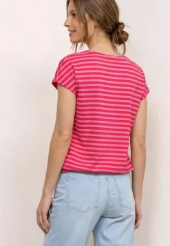 Kurzarm Shirt mit Streifenmuster