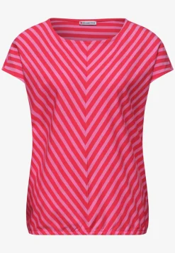 Kurzarm Shirt mit Streifenmuster