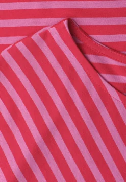 Kurzarm Shirt mit Streifenmuster