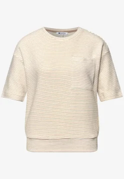 Kurzarmshirt mit Strukturstreifen