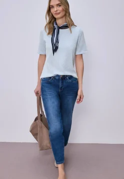 Kurzarm Shirt mit Strukturstreifen