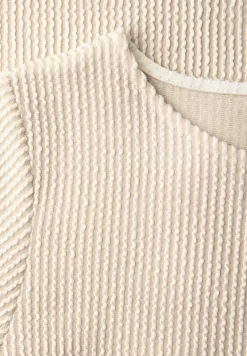 Kurzarm Shirt mit Strukturstreifen