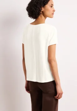 Kurzarm Shirt mit U-Boot-Ausschnitt