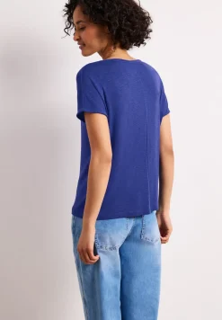 Kurzarm Shirt mit U-Boot-Ausschnitt