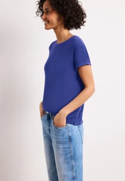 Kurzarm Shirt mit U-Boot-Ausschnitt