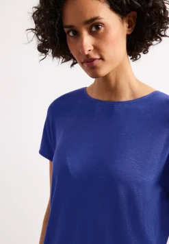 Kurzarm Shirt mit U-Boot-Ausschnitt