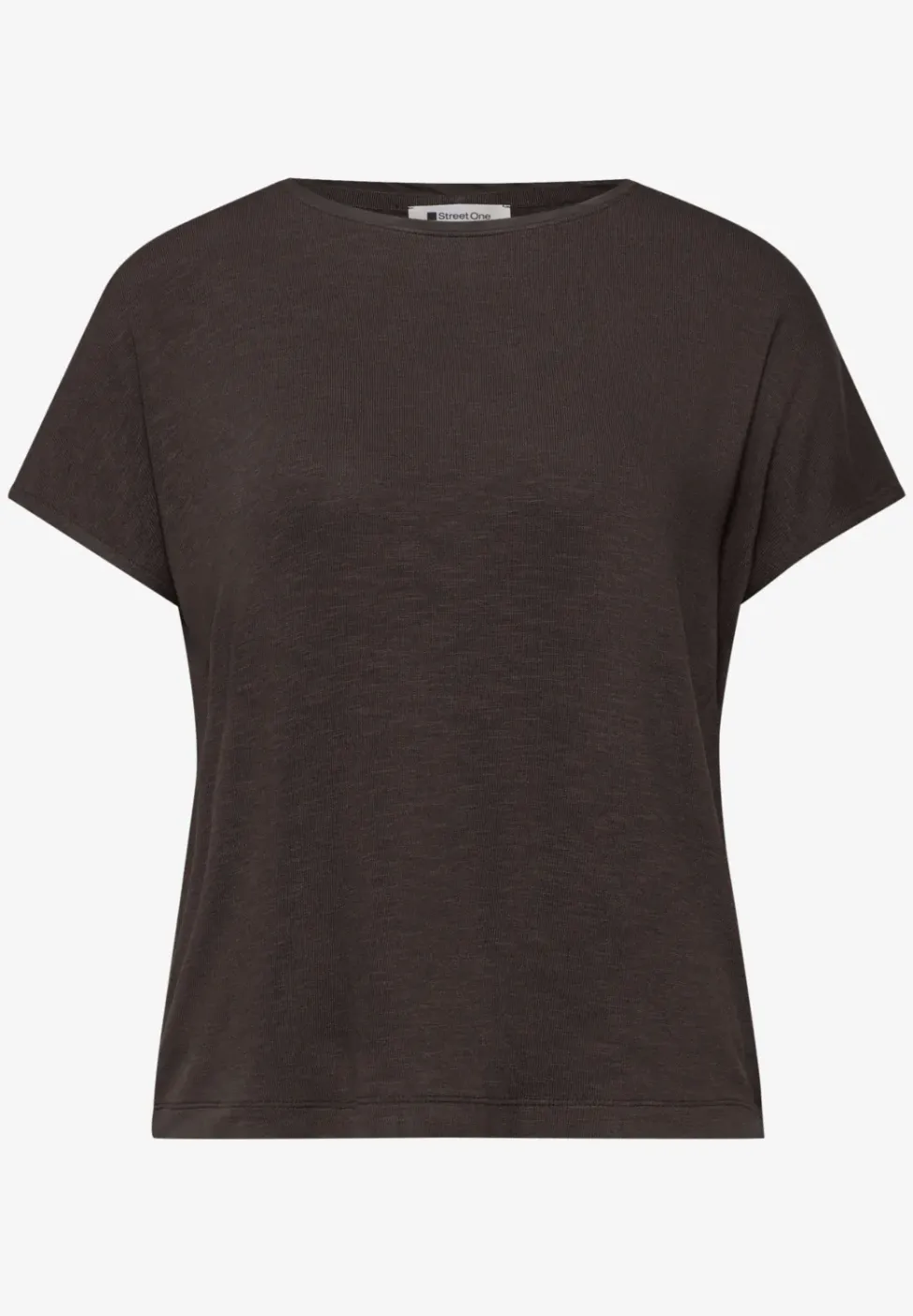 Kurzarm Shirt mit U-Boot-Ausschnitt