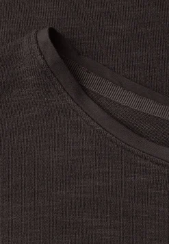 Kurzarm Shirt mit U-Boot-Ausschnitt